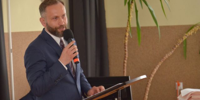 Ігар Лукашук – кандыдат на сенатара Польшчы ў акрузе н-р 61 (паветы: бельскі, гайнаўскі, сямяціцкі і высокамазавецкі) (Фота Радыё Рацыя)