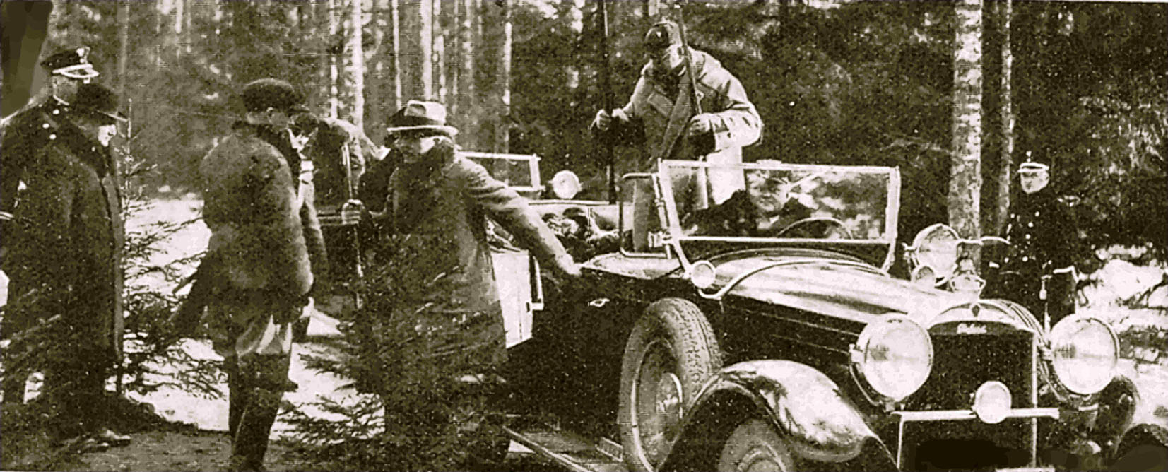Prezydent Mościcki przyjechał do Puszczy. Źródło: „Tygodnik Ilustrowany” (Nr z 25.01.1930)