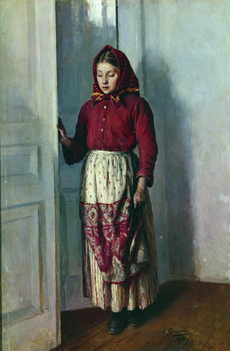 Nikołaj Jarošenko „Vjoskova diêvčyna” (1891)