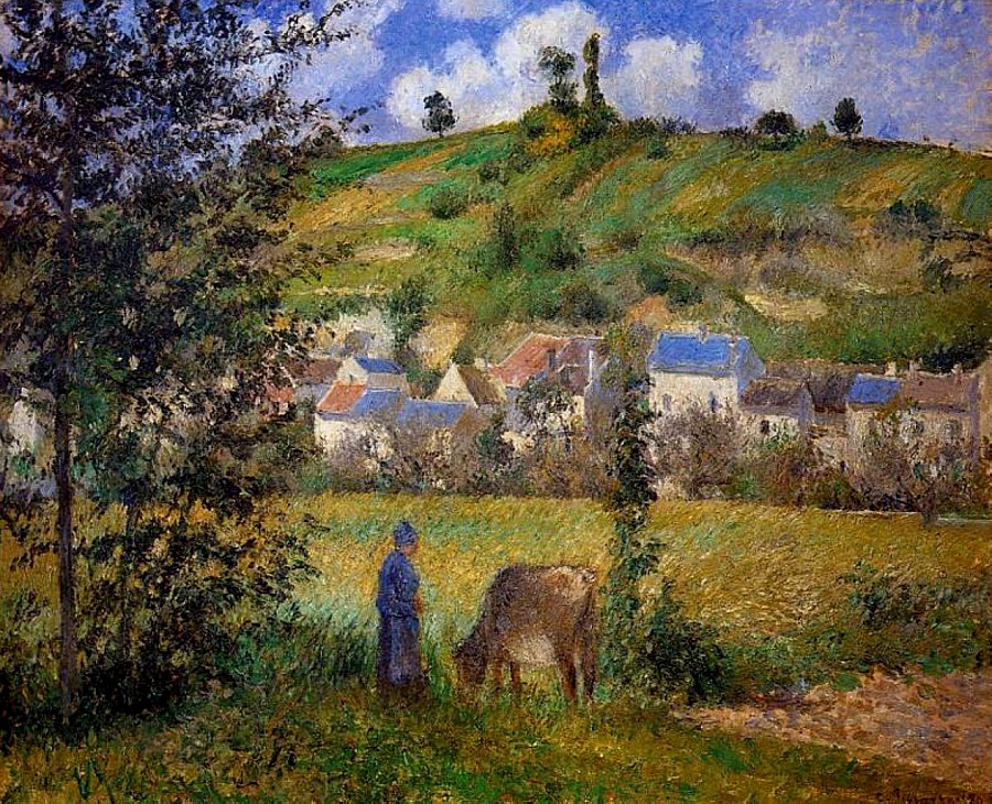 Camille Pissarro „Krajovid koło Chaponval” (1880)