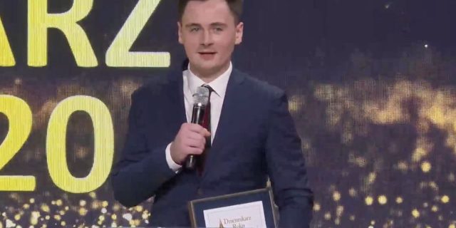 Ściapan Puciła, twórca Telegram kanału Nexta, podczas grudniowej gali Grand Press znalazł się w pierwszej piątce w kategorii „Dziennikarz roku”