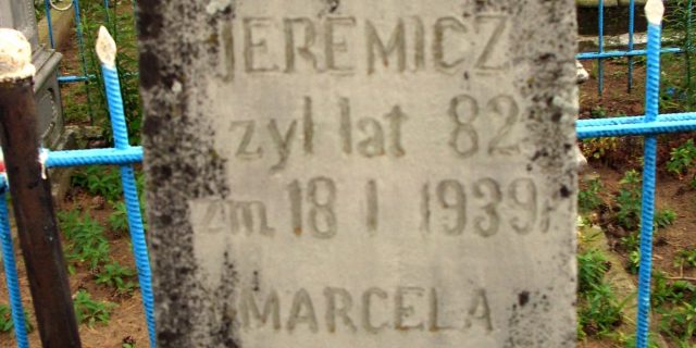 Grób ojca Fabiana Jeremicza, Macieja, na cmentarzu w Repli koło Wołkowyska Fot. ze zbiorów Mieczysława Jeremicza