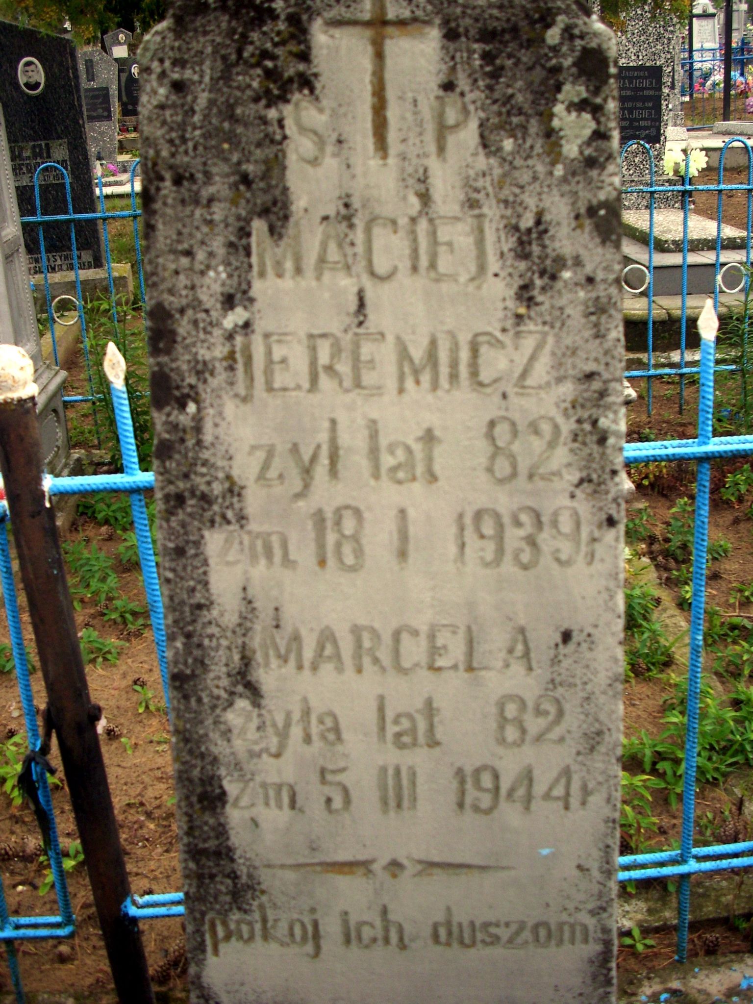 Grób ojca Fabiana Jeremicza, Macieja, na cmentarzu w Repli koło Wołkowyska Fot. ze zbiorów Mieczysława Jeremicza