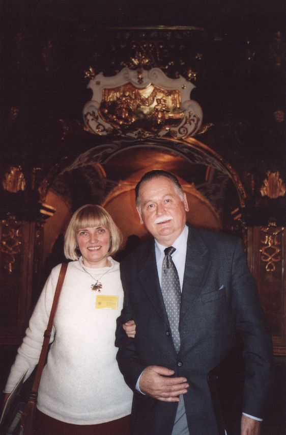 Teresa Zaniewska i Telesfor Poźniak w Auli Leopoldina, Wrocław 2003