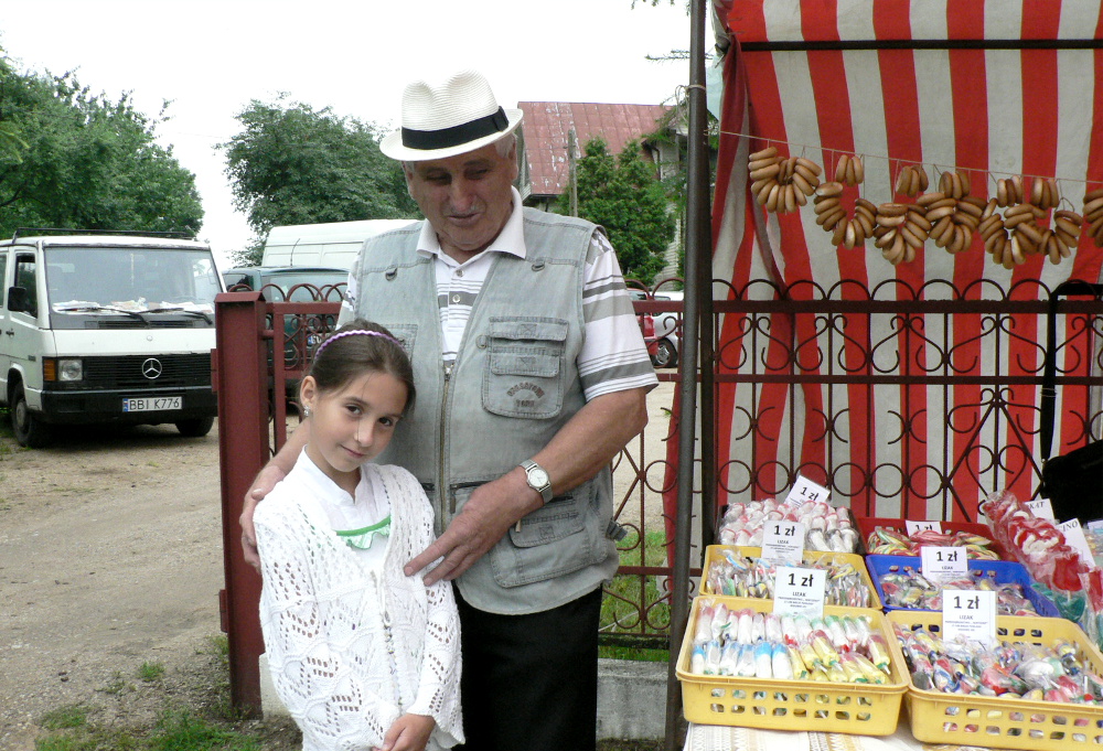 Maryla z diaďkom Michałom Ivaniukom u Pasynkach na Jana, 7 lipenia 2011