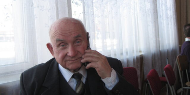 Міхась Хмялеўскі (1925-2023) Фота Юркі Хмялеўскага (з 2013 г.)