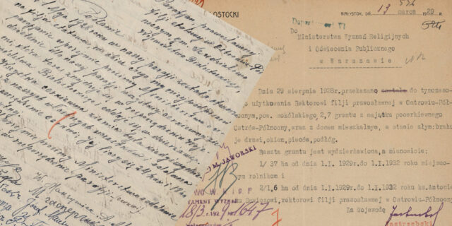 Польская дзяржава ў мінулым пераняла каля 40 га царкоўнай зямлі ў Востраве Сканы з Архіва новых актаў у Варшаве