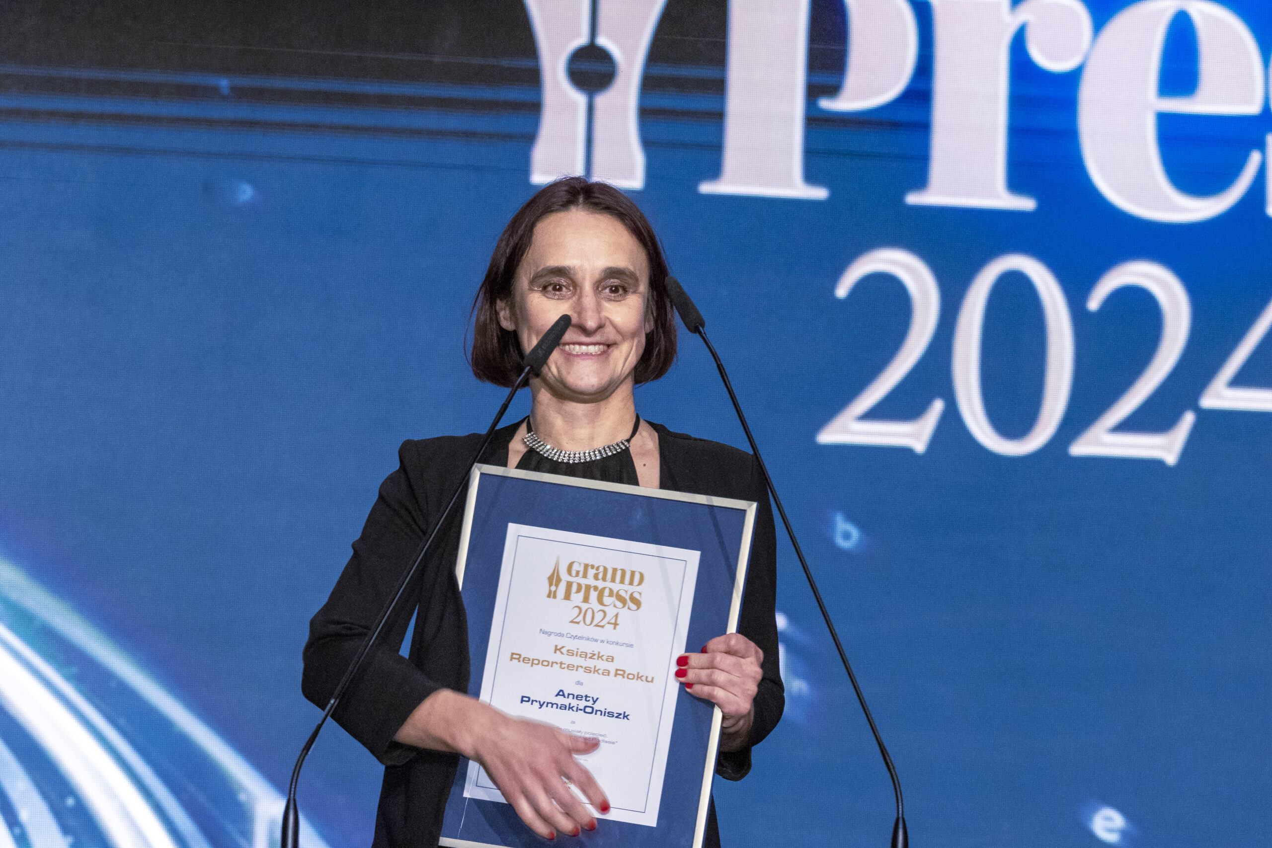 Aneta Prymaka-Oniszk w grudniu została laureatką nagrody czytelników w konkursie Grand Press 2024. Віншуем! www.grandpress.pl