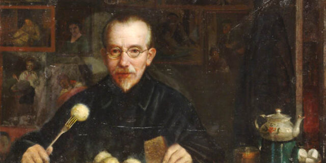 Снеданне, аўтапартрэт, 1932