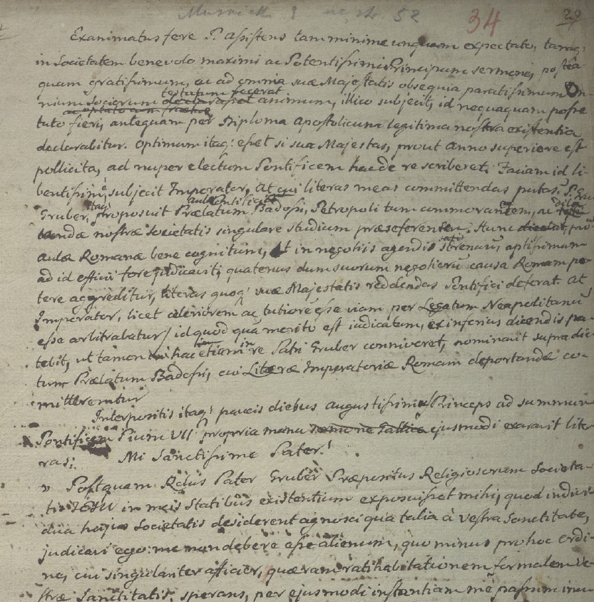 Старонка рукапісу Нікадэма Мусьніцкага з: „Jezuici na Białorusi, 1797-1820” jac.ignatianum.edu.pl