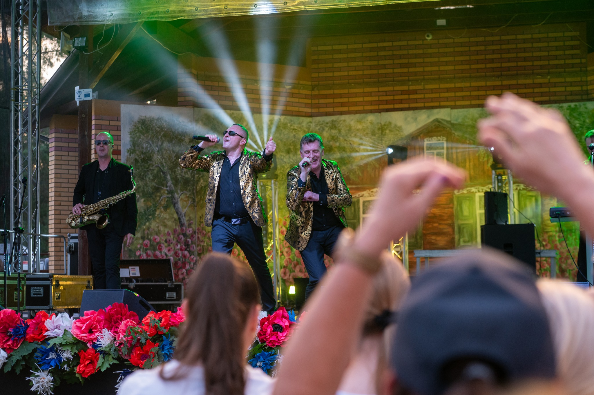 Беластоцкі гурт „Ас” на сцэне „Сяброўская бяседы” ў Гарадку Фота Аляксандра Васылюка