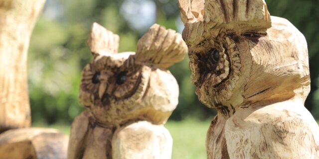 Між іншым такія скульптуры можна глядзець цяпер у галерэі Фота арганізатараў