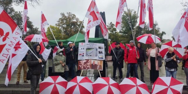 У кастрычніку беларусы ў Вільні правялі акцыю ў падтрымку палітвязня Міколы Статкевіча www.racyja.com