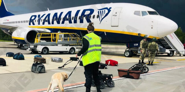 Maj 2021 r. Porwany samolot na lotnisku w Mińsku