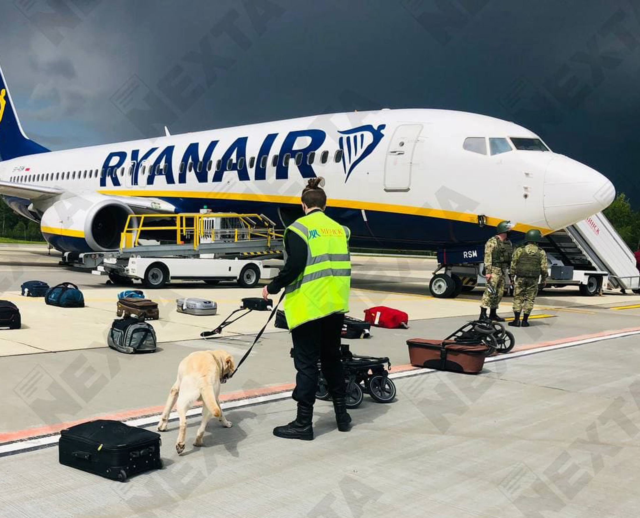 Maj 2021 r. Porwany samolot na lotnisku w Mińsku